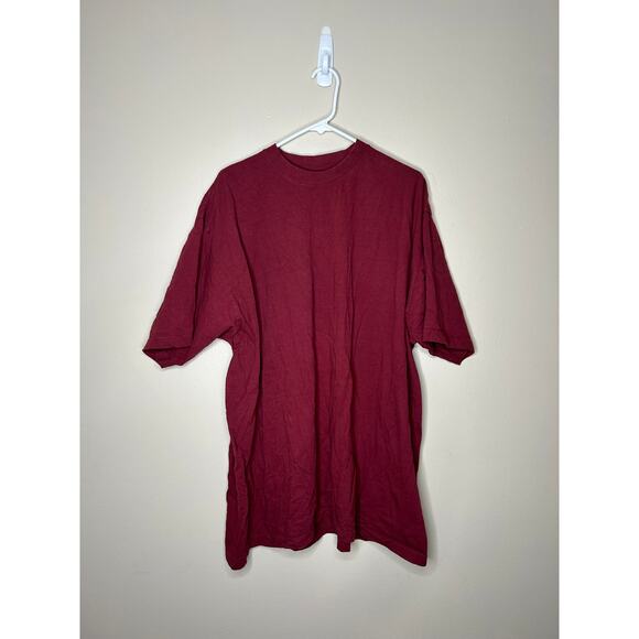 Men’s size 3XL 100% cotton red 777 triple seven T-shirt basic tee plain color - Picture 1 of 3